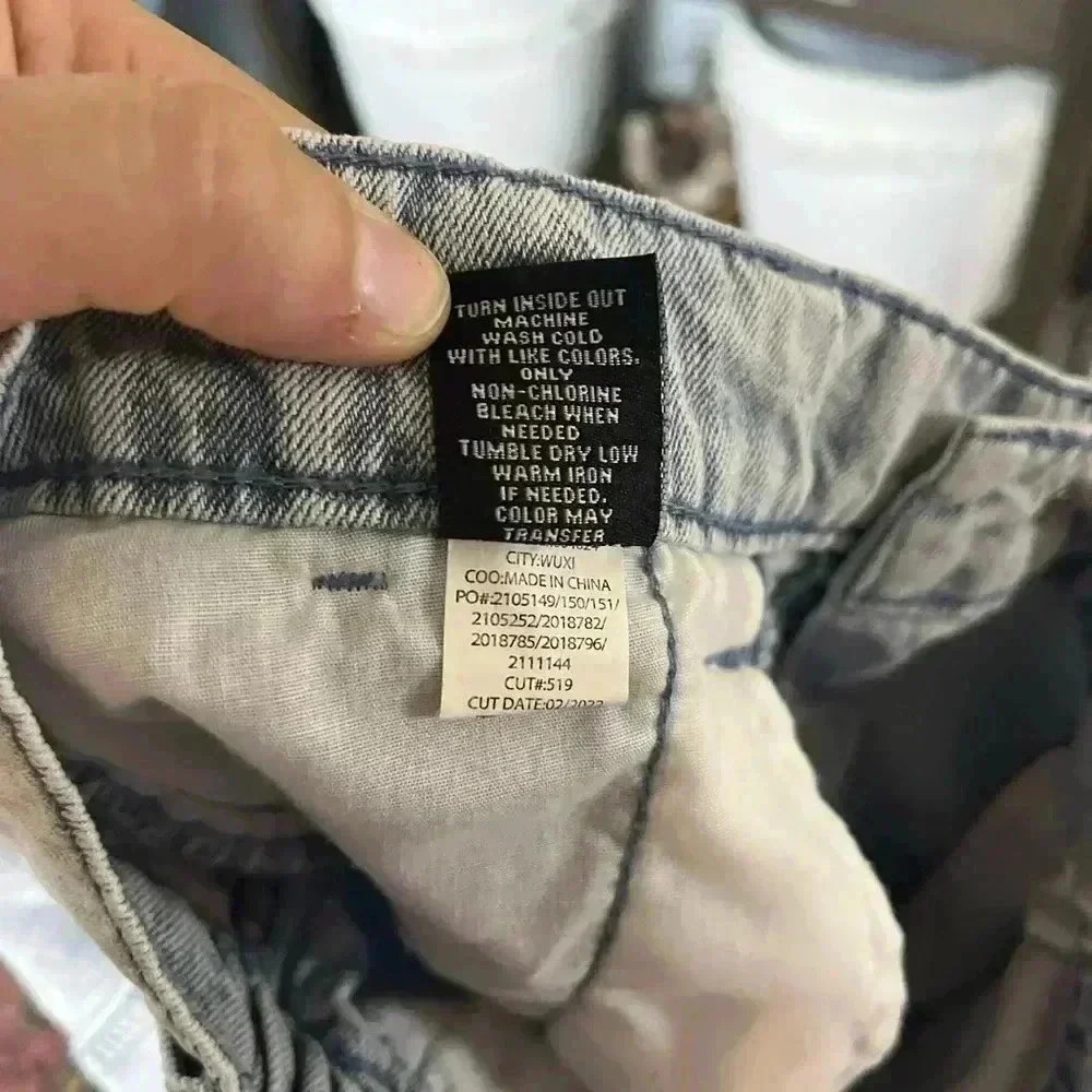 Hot topic Indigo Denim Cargo Jogger Jeans Girls Size L - Picture 12 of 15